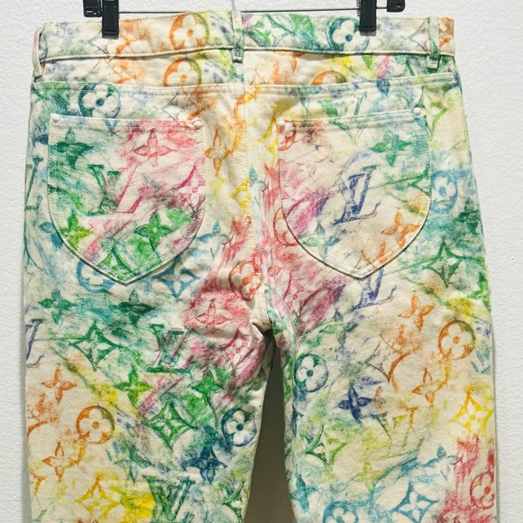 NWTS Louis Vuitton *RARE* Pastel Monogram Jeans - Picture 14 of 15